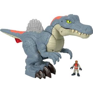 Imaginext Jurassic World Spinosaurus HML41 Set met kakenklok, licht en geluid, speelgoed voor kinderen, vanaf 3 jaar