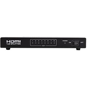 HDMI 1.4 Premium 4Kx2K, 1x8 8-Port HDMI 1080P HDCP 1.3, 3D 4K Blue-Ray