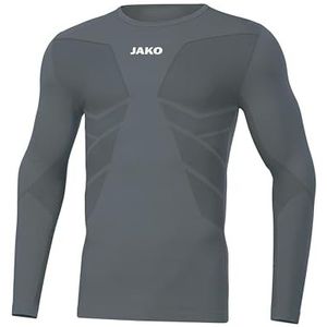 JAKO Comfort 2.0 T-shirt met lange mouwen, voor kinderen, uniseks en kinderen, Stone Grijs, XXL