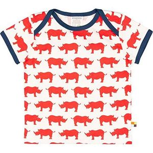 Loud + Proud T-shirt met opdruk, van biologisch katoen, Gots gecertificeerd, uniseks baby, rood (Cayenne Cay)
