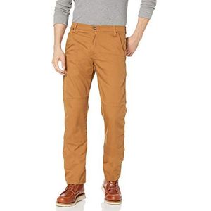 dickies Hommes Travail Utilitaire Pantalons Tough Max Duck Double Genou Pantalon, Stonewashed Marron Canard, 42W / 30L