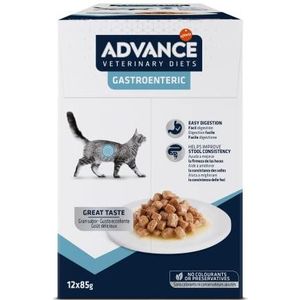 Advance Veterinary Diets Gastroenteric Natvoer voor katten: multipack 12 zakjes 85 g, 1,02 kg