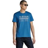 G-STAR RAW T-shirt réfléchissant Originals Gr R T pour homme, Bleu (bleu rétro D25020-336-937), M