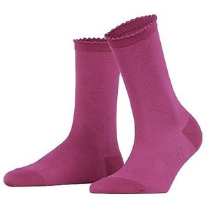 FALKE Dames Bold Dot duurzame ademende sokken biologisch dun katoen extra zacht op de huid platte teennaad dunne randen fantasie stippenpatroon 1 paar, Roze (Pink 8462)