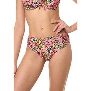 goldenpoint goldenpoint Damesbikini, slip met hoge taille, ruches, Charlotte, bikinibroekje voor dames, Meerkleurig