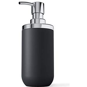 Umbra Soap Pump. Junip Zeepdispenser, Vloeibare Zeeppomp voor Badkamer Wastafel of Keukengootsteen, Gemaakt van Matzwarte Steenhars
