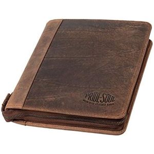 Pride & Soul 30123 A5 Chrono organizer van echt leer, 27 x 20,5 cm, bruin