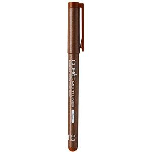 Multiliner Sepia 0,3 mm tekenstift met waterdichte en alcoholbestendige pigmentinkt in sepia, professionele fineliner voor schetsen, illustraties en outlines