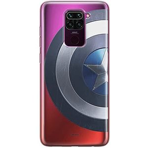 ERT GROUP Origineel en gelicentieerd Marvel Xiaomi REDMI Note 9 Case Captain America 006 perfect aangepast aan de vorm van de mobiele telefoon, gedeeltelijk transparant