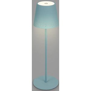 BRILONER - 2-in-1 LED tafellamp - Progressieve montage - Touch - Mobiel licht - LED tafellamp buiten - Draadloze LED Tafellamp - Duif blauw