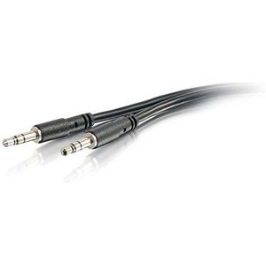 C2G 3,5 mm slanke AUX-kabel - stekker/stekker - C2G - 3 m audiojack