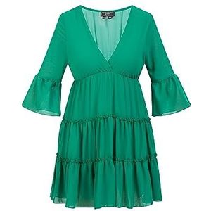 nolie Mini robe à volants pour femme 19227011-NO01, vert forêt, taille XL, Mini robe à volants, XL