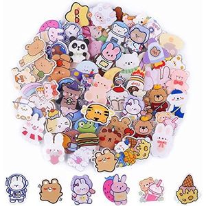 65 stuks acryl schattige dennen, Kalolary schattige esthetische badges, grenen, Kawaii rugzak, dennen, schaap, haas, hond, beer, meisje, cartoon, broche, dennen, voor rugzakken, jassen, hoodies,