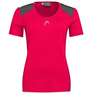 HEAD Dames Club 22 Tech T-Shirt Vrouwen Blouses & T-shirts (1 Pack), Magenta