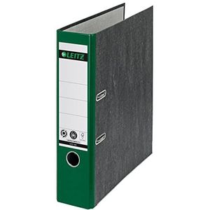 Leitz Kwaliteitsordner 180° A4 klimaatneutraal, 100% gerecycled karton, rug 8 cm, marmerpapier, groene achterkant 10805055