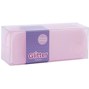 APLI 18950 – siliconen hoes glitter – glitter collectie – roze – etui voor school