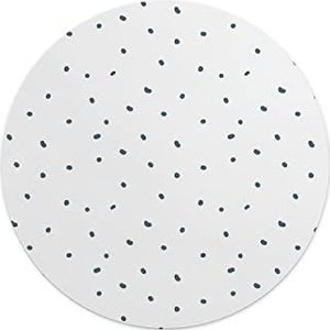 Questo Casa, Ronde muismat met antislip onderkant voor kantoor en thuis, diameter 22 cm