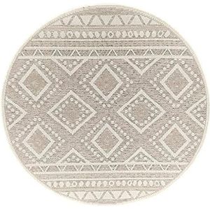 Mia's tapijten Adora – modern tapijt in boho-stijl, geschikt voor binnen en buiten, ideaal voor keuken en eetkamer, D-2, 760, 160 cm, rond