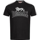 Lonsdale PIERSHILL heren T-shirt regular fit, zwart/wit/grijs
