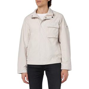 Tommy Hilfiger Veste de chemise tissée à col montant pour homme, Côte brumeuse, 3XL grande taille