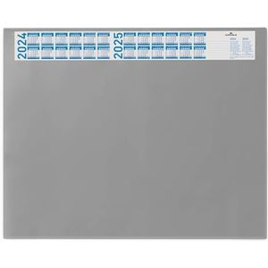 Durable 720410 bureauonderlegger met klapdeksel en kalenderband, 65 x 52 cm, grijs