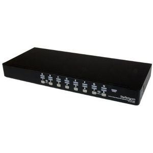 StarTech.com 1U 16-poorts USB KVM Switch Set met display en kabel (SV1631DUSBUK)