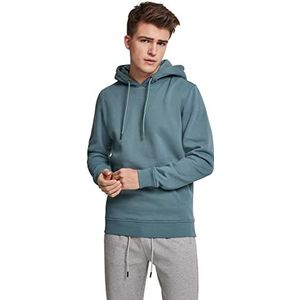 Urban Classics Basic Hoody Sweatshirt met capuchon voor heren, blauw (Dusty Blue 00747)