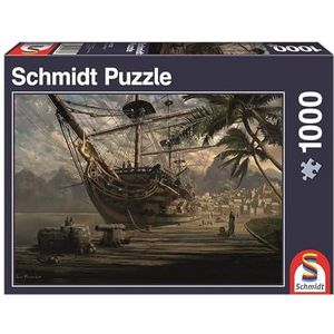 Schmidt Puzzel - Schip Voor Anker - 1000 Stukjes