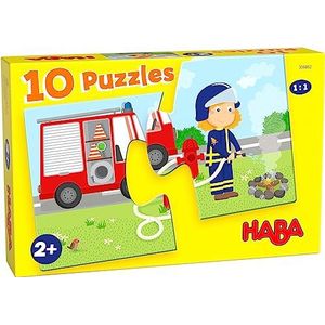 HABA 10 puzzels - Interventievoertuigen