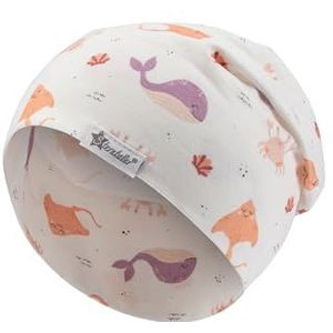 Sterntaler Bonnet imprimé d'animaux marins pour fille, ecru, 51