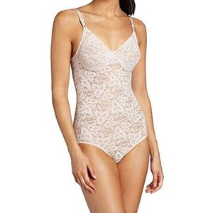 Bali Shapewear Firm Control Lace 'N' Smooth Body Briefer Shapewear figuurvormende kanten onderbroek dames, Rozenhout