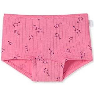 Schiesser Shorts voor meisjes, ondergoed, roze print, 140, Roze print