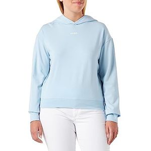 HUGO Loungew hoodie voor dames, Lichtblauw/pastel