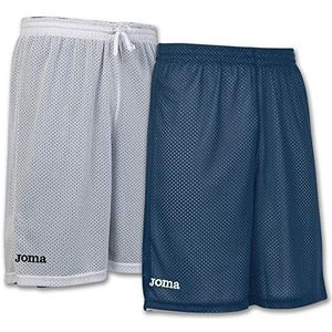 Joma Basketbalshorts voor heren, donkerblauw-wit