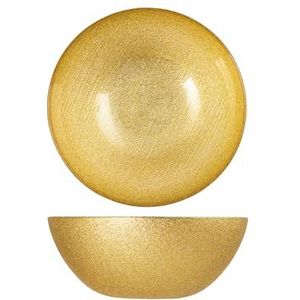 H&h Set van 6 bowl charme goud glitter 22 cm