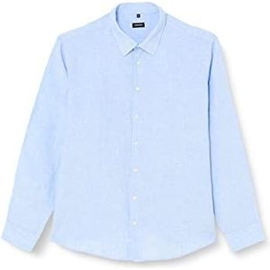 Seidensticker Shirt met lange mouwen in normale pasvorm T-shirt voor heren, Lichtblauw