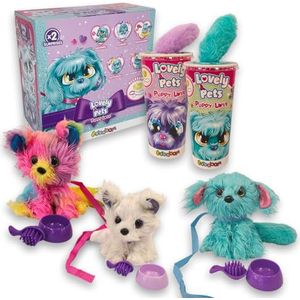 Sbabam Funny Box Lovely Pets Puppy Love Set van 2 speelgoed vanaf 3 jaar met kleine pluche dieren om te wassen en te kammen