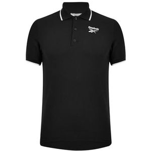 Reebok Identiteitslogo op de linkerborst Poloshirt voor heren, groen, L, Groen