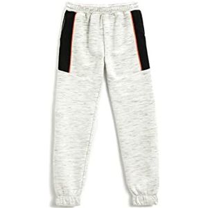 Koton Pantalon de survêtement pour garçon Color Contrast Jogger Drawstring, Gris (023), 6-7 ans