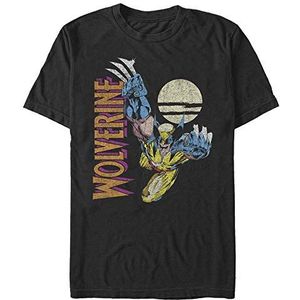 Marvel X-men Wolverine Night Organic uniseks T-shirt met korte mouwen, zwart, S, zwart.