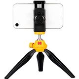KODAK Smartphone Tripod – vlogging statief / handvat voor smartphones en camera's met ¼ schroefbevestigingssysteem (perfect voor vlogs/vlogging, afneembare Bluetooth afstandsbediening )