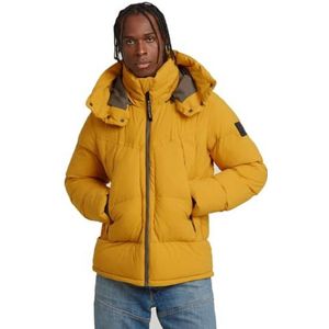 G-STAR RAW G-Whistler 2.0 herenjack met capuchon, gewatteerd, geel (Dk Spice D25345-D518-8171), XXL, Geel (Dk Spice D25345-D518-8171)