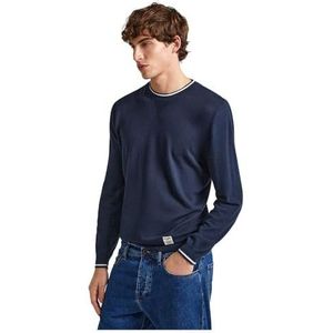 Pepe Jeans Pull Mike pour homme, Bleu (Dulwich Blue), XS