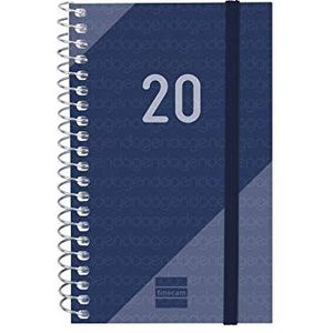 Finocam - Wekelijkse planner 2020, landschapsformaat, spiraal jaar, catalaanblauw
