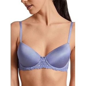 Calida Sensual Secrets onderhemd voor dames van zeer transparante viscose, Provence Blauw