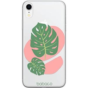 Babaco Fruits and Flowers iPhone XR beschermhoes case cover cover precies aangepast aan de vorm van de smartphone - gedeeltelijk transparante siliconen