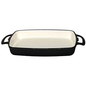 Rechthoekige Ovenschaal Zwart | 1,8 Liter | 370x200x(H)40mm