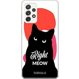 ERT Group beschermhoes voor Samsung A52 5G / A52 LTE 4G / A52S 5G – Origineel en officieel gelicentieerd product Babaco Pattern Cats 004, perfect aangepast aan de vorm van de mobiele telefoon - Beschermhoes van TPU