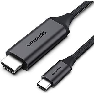 UPGROW USB-C naar HDMI-kabel - USB type C naar HDMI 4K 60Hz kabel voor MacBook Pro, MacBook Air, iPad Pro, iMac, Chromebook Pixel (1,8 m)