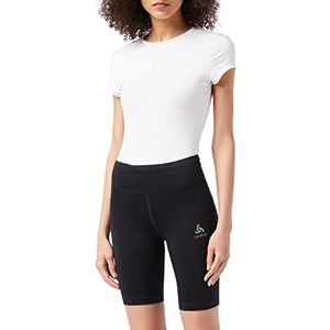 Odlo Essential Tights Shorts voor dames, zwart.